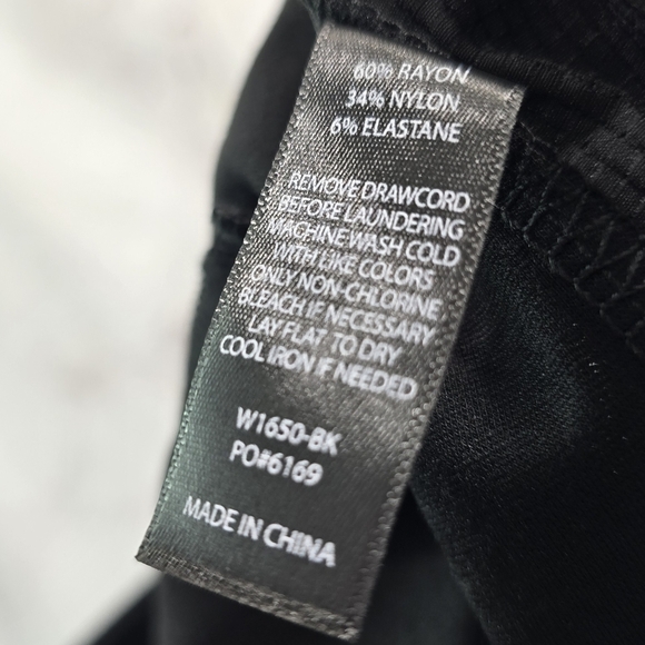 Betabrand Pants Womens XS Regular Crop Black Soho Chelsea Skinny High Rise Tie - Picture 12 of 13